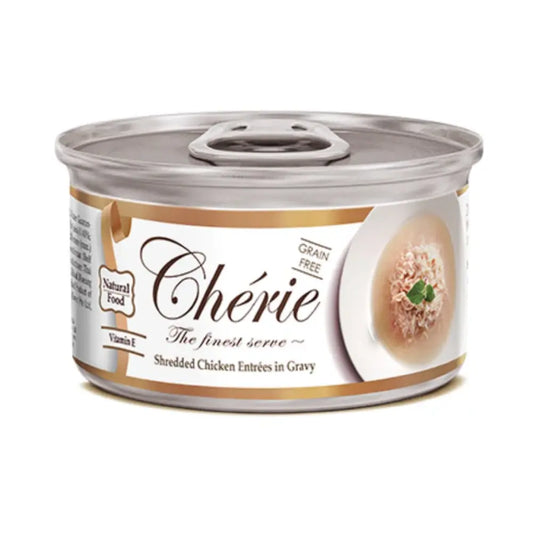 Cherie Shredded Chicken Entrées in Gravy 80g