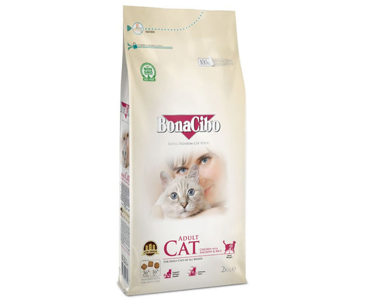 Bonacibo Adult Cat Food - Chicken With Anchovy & Rice