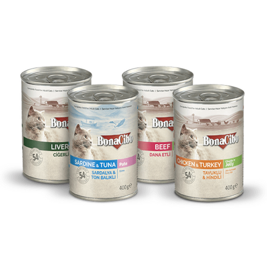 Bonacibo Wet Cat Food - Chicken Turkey/ Sardine Tuna